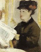 Edouard Manet Femme lisant oil on canvas